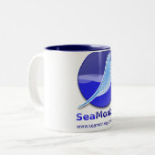 SeaMonkey-project - Verticale Logo Tweekleurige Koffiemok (Voorkant links)