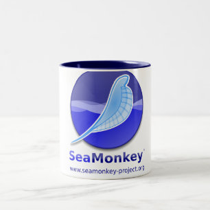 SeaMonkey-project - Verticale Logo Tweekleurige Koffiemok