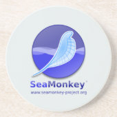 SeaMonkey-project - Verticale Logo Zandsteen Onderzetter (Voorkant)
