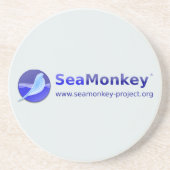 SeaMonkey-project - Verticale Logo Zandsteen Onderzetter (Voorkant)