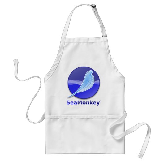 SeaMonkey Text Logo Standaard Schort (Voorkant)