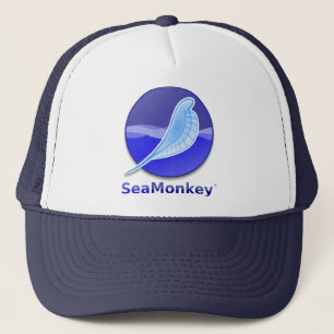 SeaMonkey Text Logo Trucker Pet