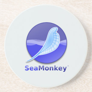 SeaMonkey Text Logo Zandsteen Onderzetter