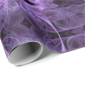 SEAMS MATCH: Abstract Kaleidoscoop Paars Fractal Cadeaupapier (Rol Hoek)