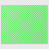 Seams Match: Green n White Gingham Wrapping Paper Cadeaupapier (Vlak)
