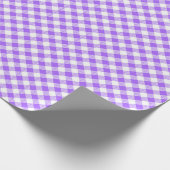Seams Match: Paars in wit gingham-pakpapier Cadeaupapier (Hoek)