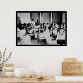 Seamstress African American 1900 Poster (Keuken)