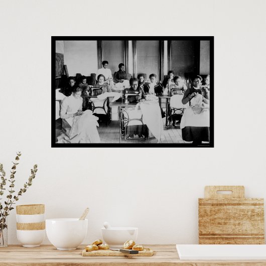 Seamstress African American 1900 Poster (Keuken)