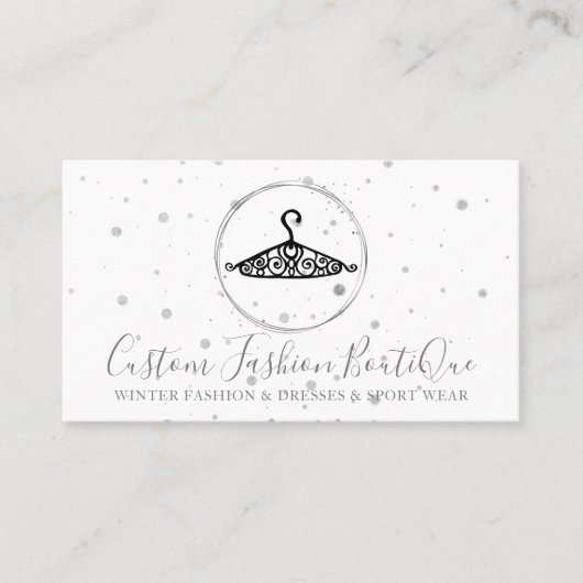 Seamstress Boutique Tailor Shop Cute Hanger Visitekaartje (Voorkant)