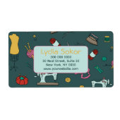 Seamstress Boutique Tailoring Verzendlabel (Voorkant)