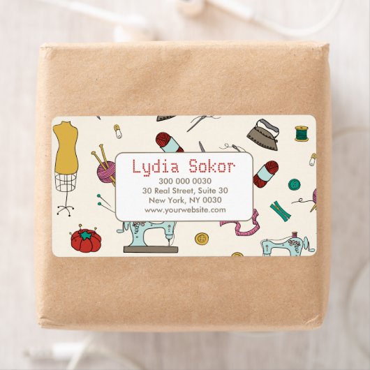 Seamstress Boutique Tailoring Verzendlabel (Insitu)