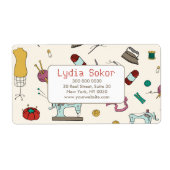 Seamstress Boutique Tailoring Verzendlabel (Voorkant)