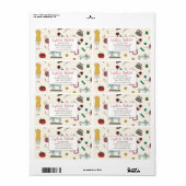 Seamstress Boutique Tailoring Verzendlabel (Full Sheet)