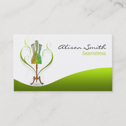 Seamstress business card visitekaartje (Voorkant)