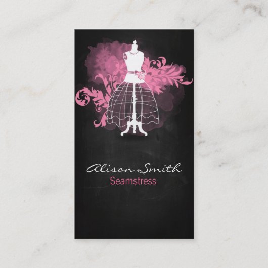 Seamstress business card visitekaartje (Voorkant)
