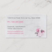 Seamstress business card visitekaartje (Achterkant)