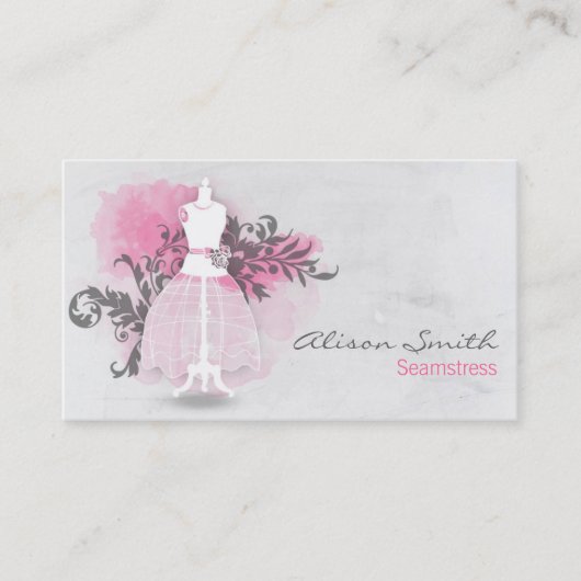 Seamstress business card visitekaartje (Voorkant)