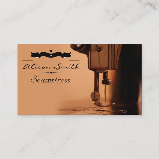 Seamstress Business Card Visitekaartje (Voorkant)