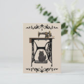 Seamstress Cats Lovers -  naaimachine Briefkaart (Staand voorkant)
