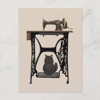 Seamstress Cats Lovers -  naaimachine Briefkaart