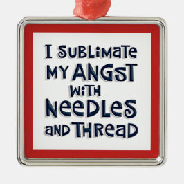 Seamstress Christmas Metalen Ornament