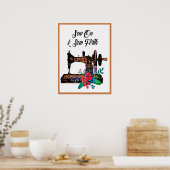 Seamstress-container voor naadloos naaien en naaie poster (Keuken)