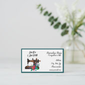 Seamstress-container voor naadloos naaien en naaie visitekaartje (Staand voorkant)