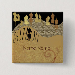 Seamstress Craft Designer voor naaiwerk Mode Show Vierkante Button 5,1 Cm
