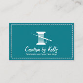 Seamstress Crafter Dressmaker Sein Plain Blauwgroe Visitekaartje (Voorkant)