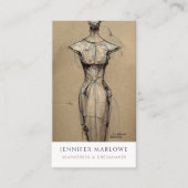 Seamstress Dressmaker Tailor Visitekaartje (Voorkant)