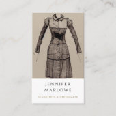 Seamstress Dressmaker Tailor Visitekaartje (Voorkant)