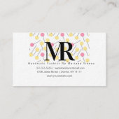 Seamstress Embroidery Tailor Mode Needle Logo Visitekaartje (Achterkant)