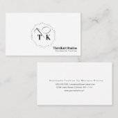 Seamstress Embroidery Tailor Seedle Needle Logo Visitekaartje (Voorkant / Achterkant)