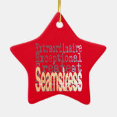 Seamstress Extraordinaire Keramisch Ornament (Achterkant)