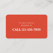 Seamstress handgemaakte dressmaking visitekaartje (Achterkant)