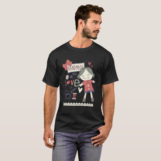Seamstress Love Rag Dolls Qu T-shirt (Voorkant volledig)
