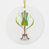 Seamstress-mannequin/Dressmaker Mannequin Keramisch Ornament (Voorkant)