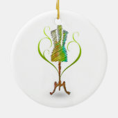Seamstress-mannequin/Dressmaker Mannequin Keramisch Ornament (Achterkant)