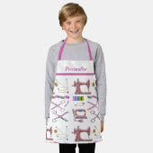 Seamstress-naaimachines Personaliseer naaiwerk Schort (Gedragen)