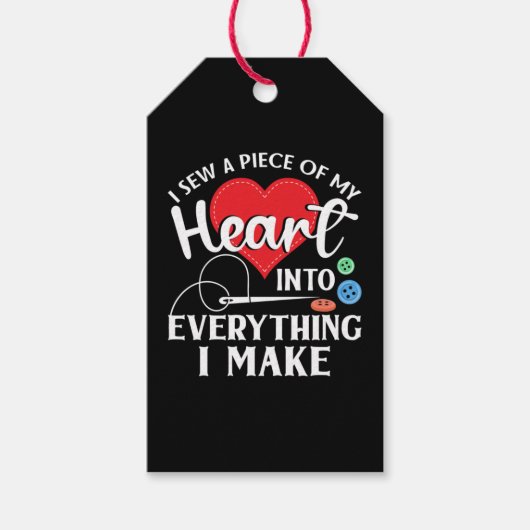 Seamstress Quilting Knitting Cadeaulabel (Voorkant)