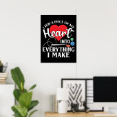 Seamstress Quilting Knitting Poster (Thuiskantoor)