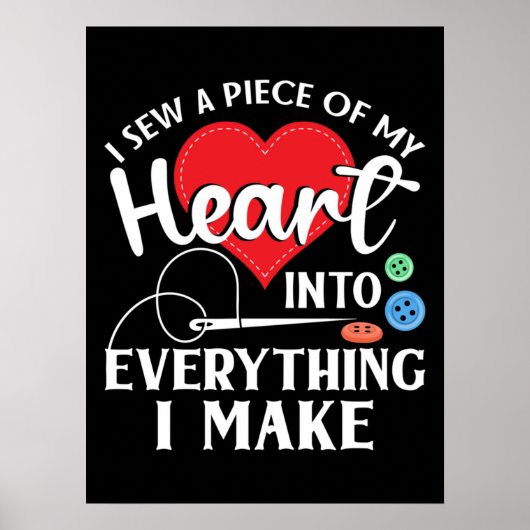 Seamstress Quilting Knitting Poster (Voorkant)