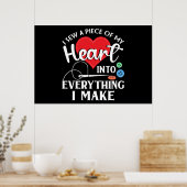 Seamstress Quilting Knitting Poster (Keuken)