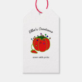 Seamstress Red Pin Cushion Seamstress Classic Roun Cadeaulabel (Voorkant)