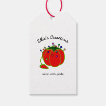 Seamstress Red Pin Cushion Seamstress Classic Roun