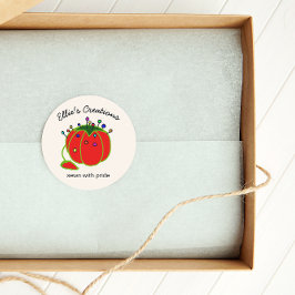 Seamstress Red Pin Cushion Seamstress Classic Roun Ronde Sticker
