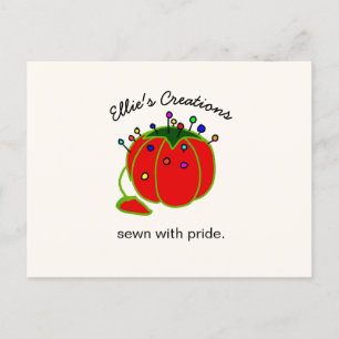 Seamstress Red Pin kussen Seamstress not Postcar Briefkaart