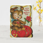  Seamstress Stitcher Moederdag Card Kaart (Gele Bloem)