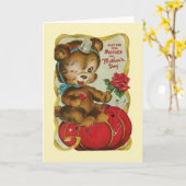  Seamstress Stitcher Moederdag Card Kaart (Gele Bloem)