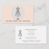  Seamstress Tailor Dress Form Salmon Visitekaartje (Voorkant / Achterkant)